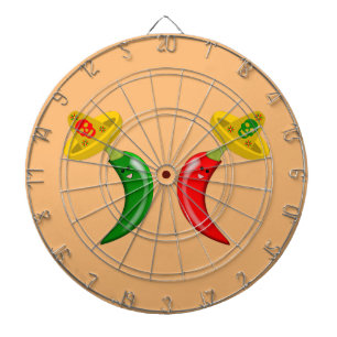 Cible De Fléchettes Fête des Mexicains Morts