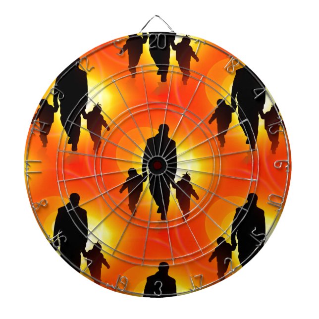 Cible De Fléchettes fête des pères heureuse (Devant)