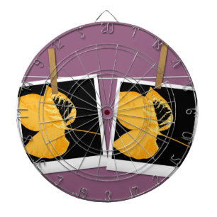 Cible De Fléchettes Feuille d'art 4