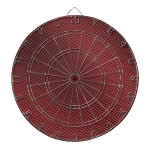 Cible De Fléchettes Fibre rouge de carbone modelée