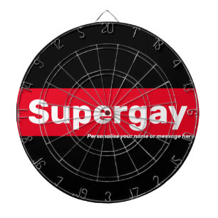 Cible De Fléchettes Fierté LGBTQ Vintage Supergay