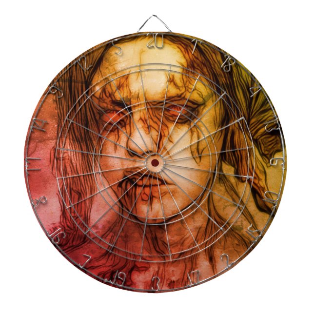 Cible De Fléchettes Fille zombie fléchettes Dartboard (Devant)