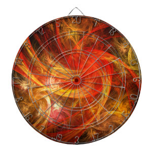 Cible De Fléchettes Firestorm Nova Art Abstrait