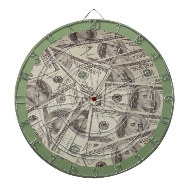 Cible De Fléchettes Fléchettes de billet d'un dollar (Devant)