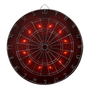 Cible De Fléchettes Flocon de neige rouge foncé en Bourgogne gothique