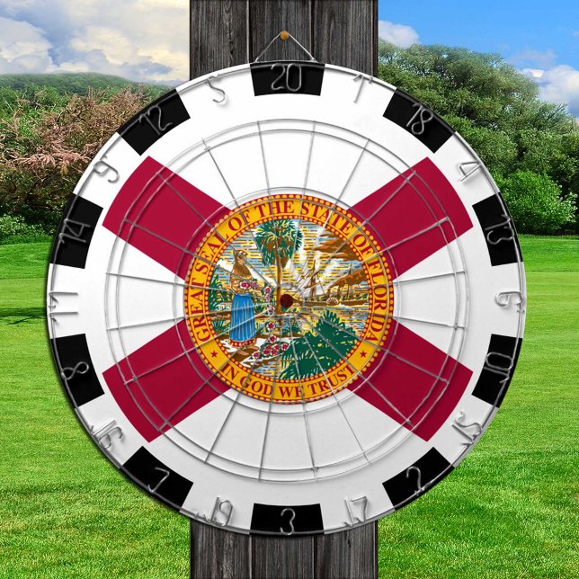 Cible De Fléchettes Floride Dartboard USA & Floride Drapeau / plateau  (Créateur téléchargé)