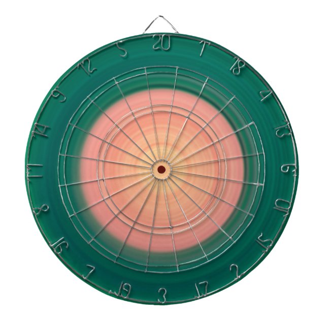 Cible De Fléchettes Forest Green et Salmon Pink (Devant)