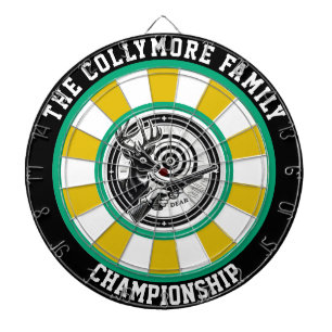 Cible De Fléchettes Forêt circulaire avec cerf