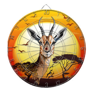 Cible De Fléchettes Gazelle Antelope africaine animal sauvage