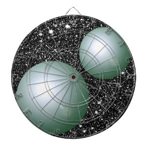 Cible de flechettes Geeky planétaire de cadeau de