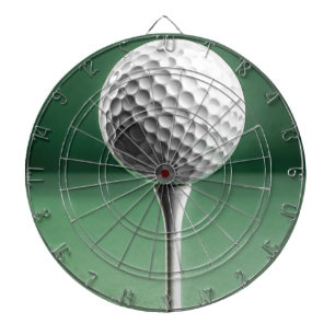 Cible De Fléchettes Golf Ball on Tee