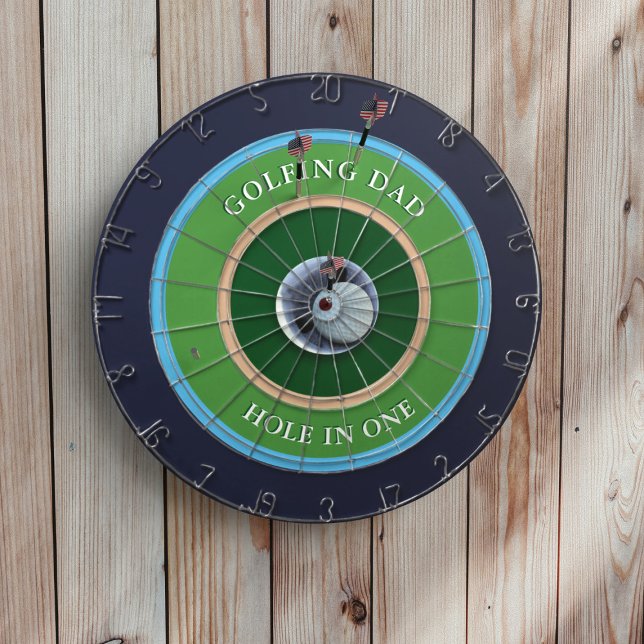 Cible De Fléchettes Golf Papa Trou Dans Un Golfeur (For when it's too wet to go out on the course, treat the Golfing Dad (or mom) to this dartboard)