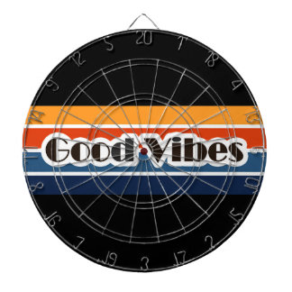 Cible De Fléchettes Good Vibes Retro Style