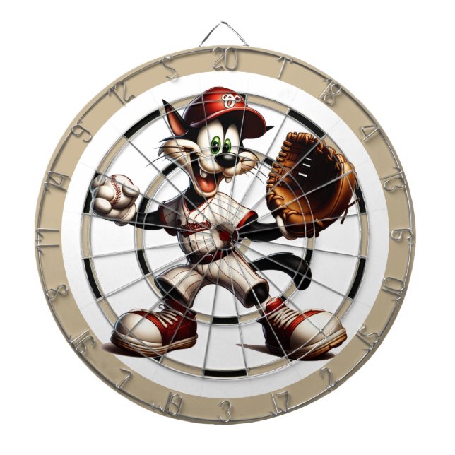 Cible De Fléchettes Goofy Cat Baseball Pitcher Winup Regulation (Devant)
