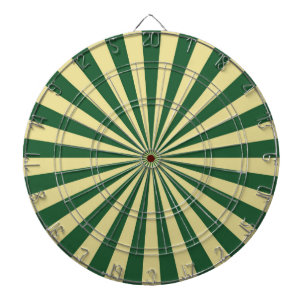 Cible De Fléchettes Green Funky Sun Rays Retro Stripes