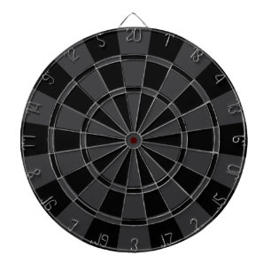 Cible De Fléchettes Gris Noir Et Charbon