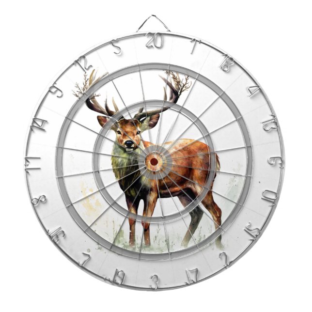 Cible De Fléchettes Gros Cerf Raté (Devant)