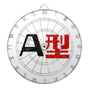 Cible De Fléchettes Groupe sanguin Un Kanji Japonais