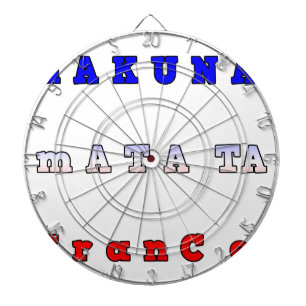 Cible De Fléchettes Hakuna Matata France Art Imprimer/Graphique