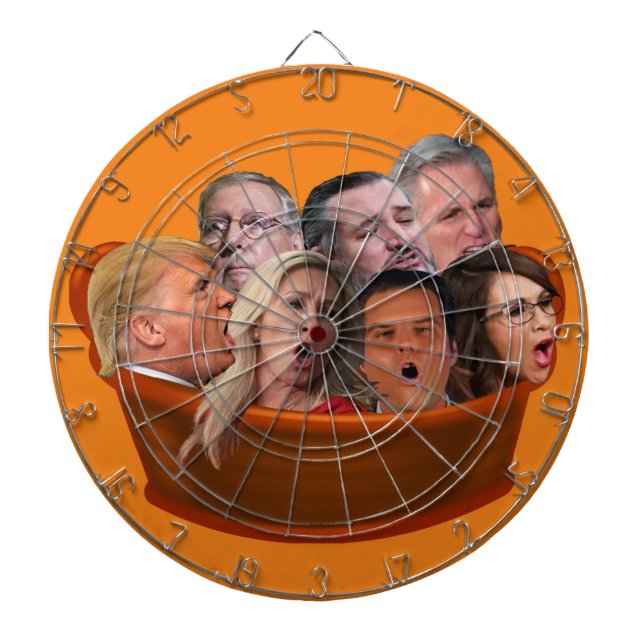 Cible De Fléchettes Hell in a Handbasket 2024 Funny Anti-Conservative (Devant)