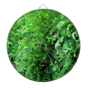 Cible De Fléchettes Herbe verte en relief #0448