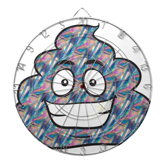 Cible De Fléchettes hologramme émoji (Devant)