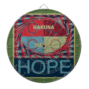 Cible De Fléchettes Hope Hakunamatata Lovely Inspirational Edgy vecteu