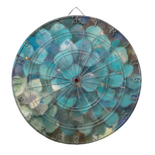 Cible De Fléchettes Hortensia de turquoise