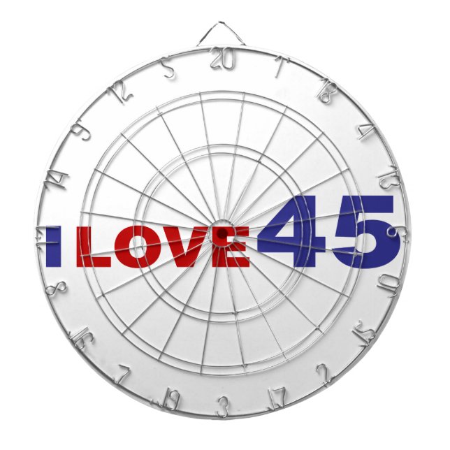 Cible De Fléchettes I Love 45 (Devant)