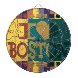 Cible De Fléchettes I love (coeur) Boston - Vintage Boston 2