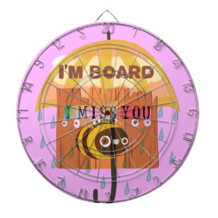 Cible De Fléchettes I Miss You in the rain I am bored