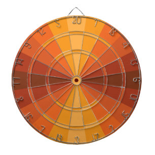 Cible De Fléchettes Illusion d'optique Orange Fléchettes
