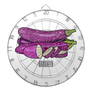 Cible De Fléchettes Illustration d'aubergine