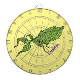 Cible De Fléchettes Illustration de dessin d'insecte des feuilles vert