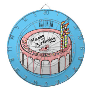 Cible De Fléchettes Illustration de gâteau d'anniversaire