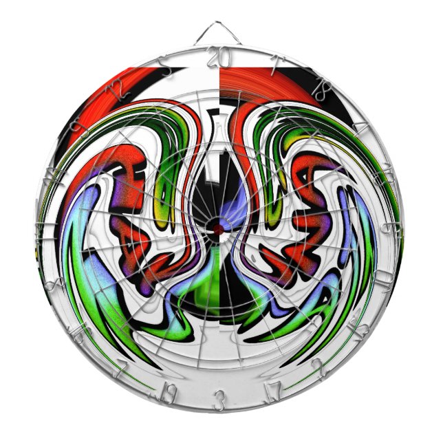 Cible De Fléchettes Impression d'art profil Abstrait (Devant)