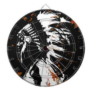 Cible De Fléchettes Indien d'Amerique indigène