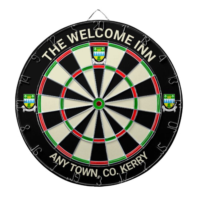 Cible De Fléchettes Irish Comté Kerry Irlande Dartboard (Devant)