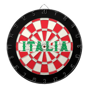 Cible De Fléchettes ITALIE Style Vintage ancien couleurs italiennes