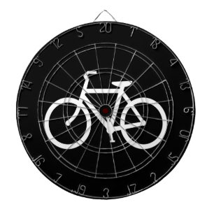 Cible De Fléchettes Itinéraire Vélo Blanc