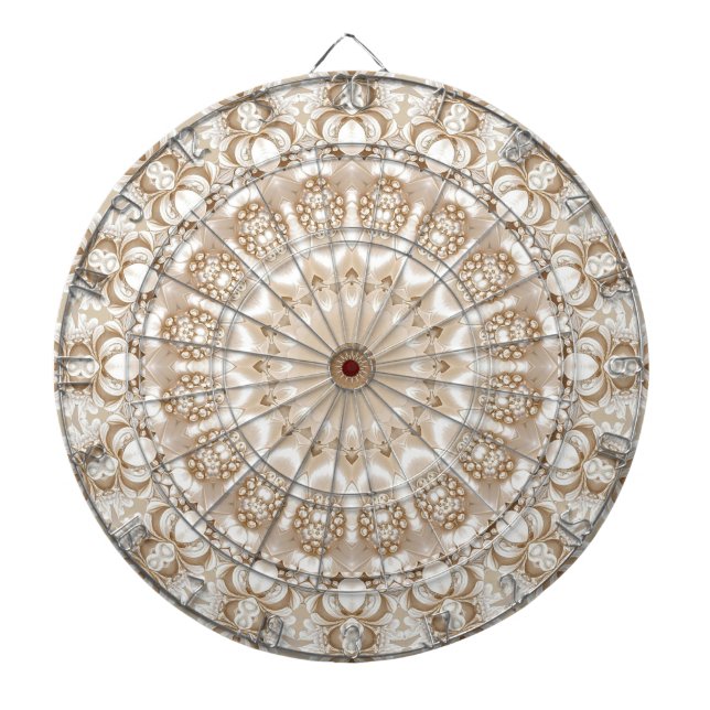 Cible De Fléchettes Ivory Flowers Dartboard (Devant)
