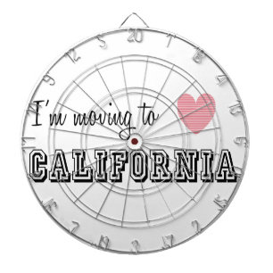 Cible De Fléchettes Je déménage en Californie