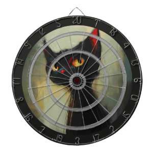 Cible De Fléchettes Je vous ose, lancez cette fléchette Black Cat règl
