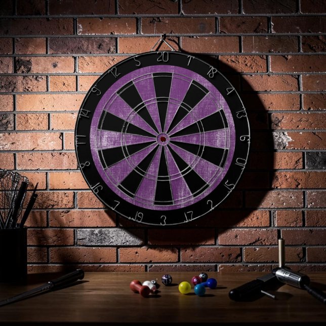 Cible De Fléchettes Jeu Custom Grunge Violet (Créateur téléchargé)