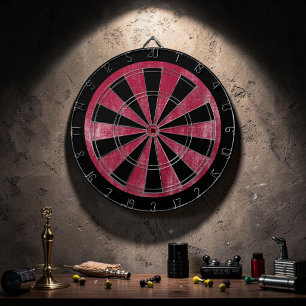 Cible De Fléchettes Jeu de grunge rouge personnalisé