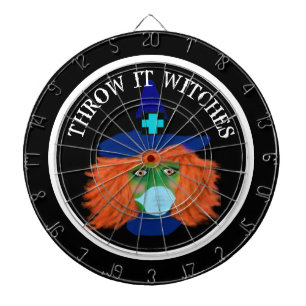 Cible De Fléchettes Jeu De La Sorcière D'Halloween