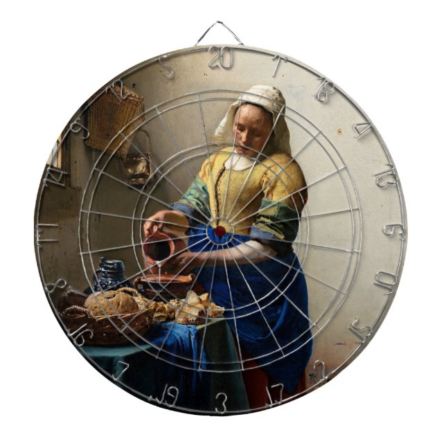 Cible De Fléchettes Johannes Vermeer - La Milkmaid (Devant)