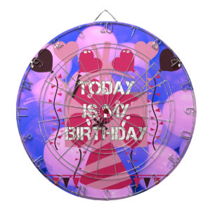 Cible De Fléchettes Joyeux anniversaire aujourd'hui est mon anniversai