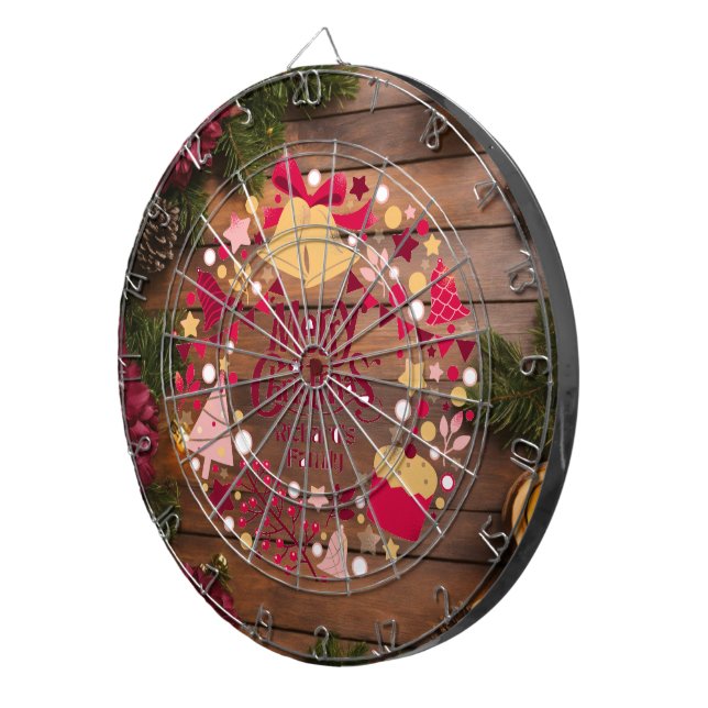 Cible De Fléchettes Joyeux tableau de Noël de la famille Richard (Devant droit)