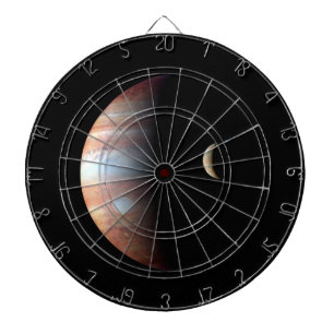 Cible De Fléchettes Jupiter Planète Géante Gazeuse & Io Lune Galiléenn